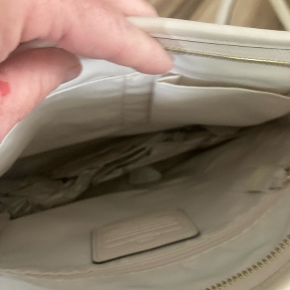Coach Purse F36378 Signature File Crossbody Bag - Light Khaki/ Chalk